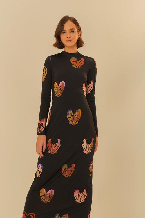 vestido midi color crema sin mangas de Grava Garden